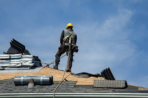 Professional Roof Replacement technician working in Deckerville, MI